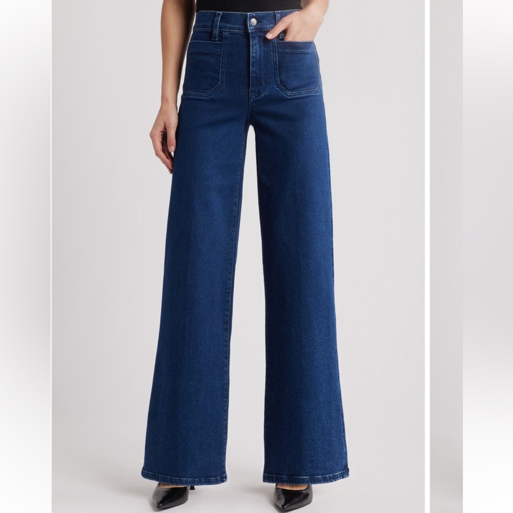 Frame Le Slim Palazzo Patch Pocket High Waist Wide Leg Jeans